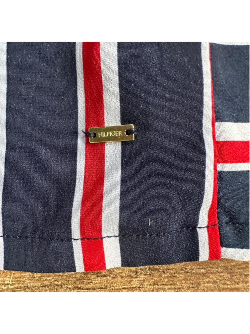 Women's Tommy Hilfiger Striped Shirt Dress Size S Blue Red Summer - Picture 4 of 8